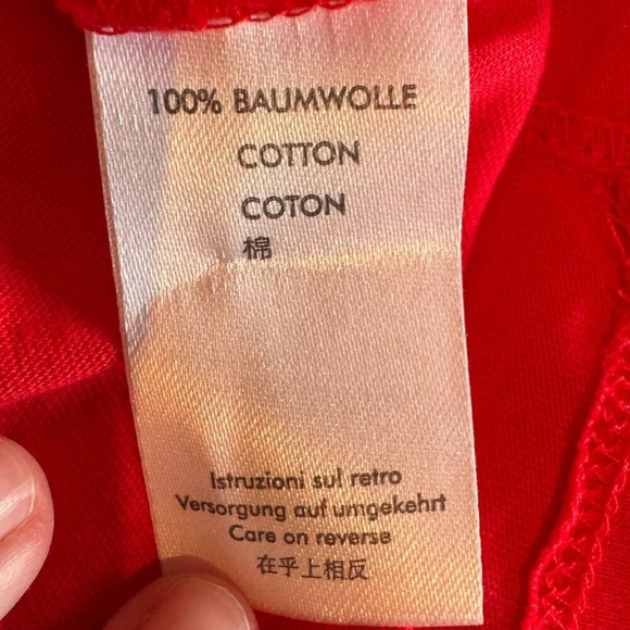 Moschino Swim Shirt Size Small Women's Red Sunny Milano Graphic  Summer Designer - Picture 11 of 14